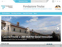 Tablet Screenshot of fondazionetriulza.org